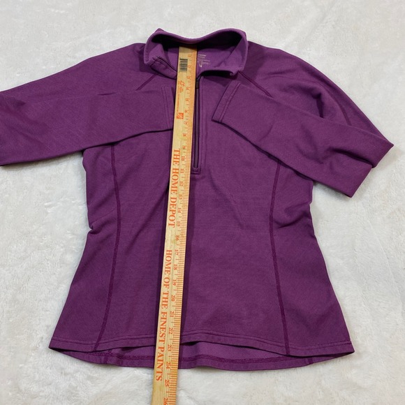 Patagonia Active 1/4 Zip Pullover High Performance Layering Top Purple Womens L - Picture 5 of 10